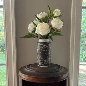 Vintage William C. Alexander Vase Depicting Two Horses